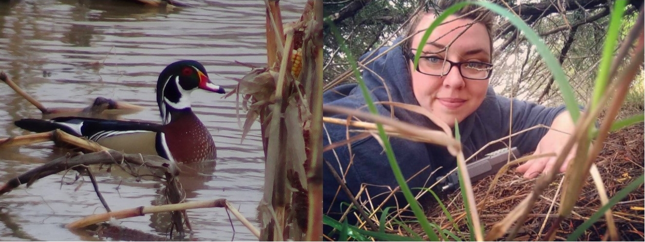 SIU Student with a duck